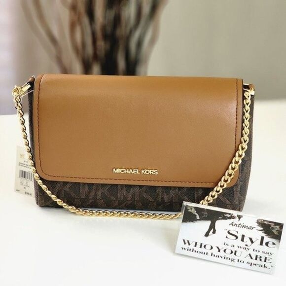 NEW! Michael Kors Jet Set Pouchette Crossbody Bag - Picture 1 of 12